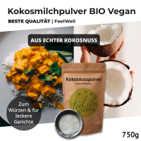 BIO Kokosnussmilchpulver Vegan DE-ÖKO-006 750 g