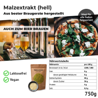 Malzextrakt Pulver hell 750 g